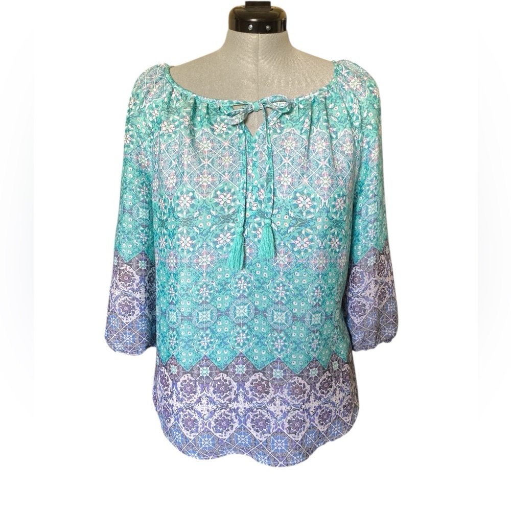 Christopher & Banks 3/4 Sleeve Blouse- Size M